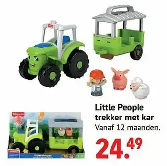 Little people trekker met kar