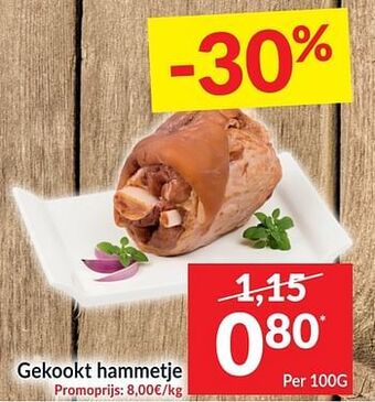 Intermarché Gekookt hammetje 100g aanbieding