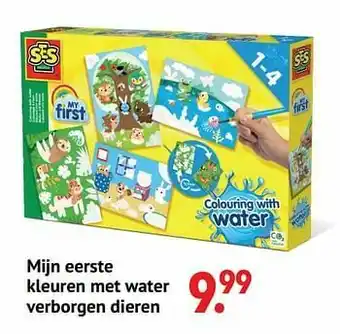 Freetime Mijn eerste kleuren met water verborgen dieren aanbieding