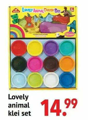 Freetime Lovely animal klei set aanbieding
