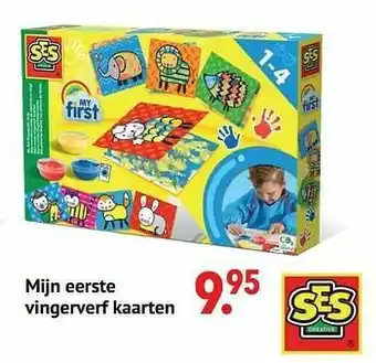 Freetime Mijn eerste vingerverf kaarten aanbieding