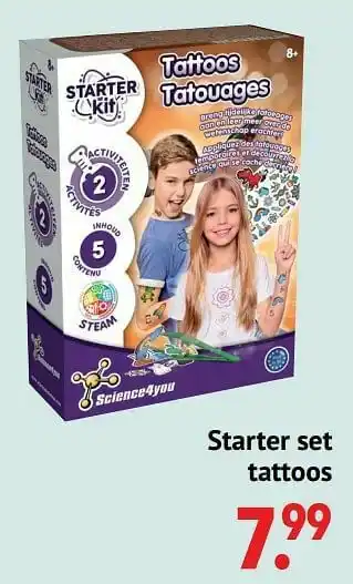 Freetime Starter set tattoos aanbieding