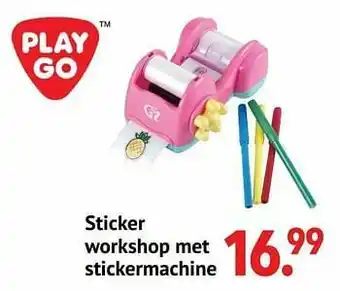 Sticker workshop met stickermachine