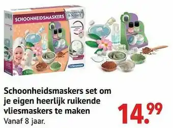 Freetime Schoonheidsmaskers set om je eigen heerlijk ruikende vliesmaskers te maken aanbieding