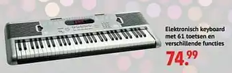 Elektronisch keyboard met 61 toetsen en verschillende functies