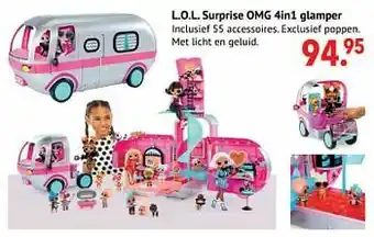 Freetime L.o.l. surprise omg 4in1 glamper aanbieding