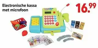Electronische kassa met microfoon