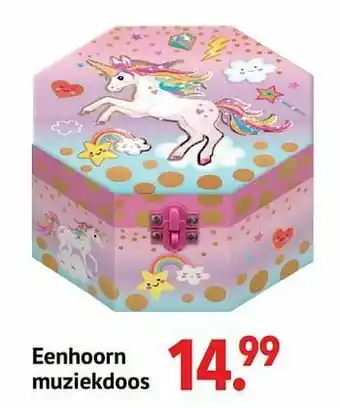 Freetime Eenhoorn muziekdoos aanbieding