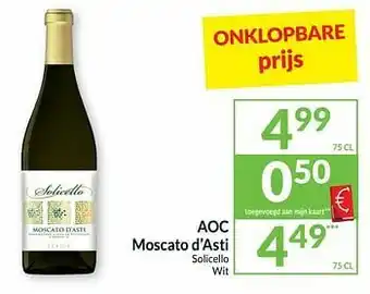 Intermarché Aoc moscato d’asti solicello wit aanbieding