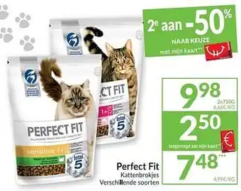 Intermarché Perfect fit kattenbrokjes 750g aanbieding