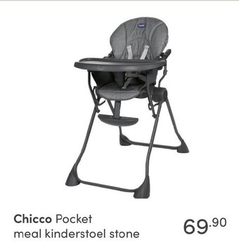 Baby & Tiener Chicco Pocket meal kinderstoel stone aanbieding