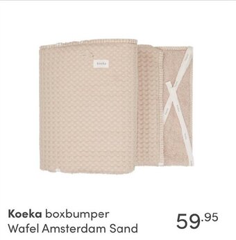 Baby & Tiener Koeka boxbumper Wafel Amsterdam Sand aanbieding