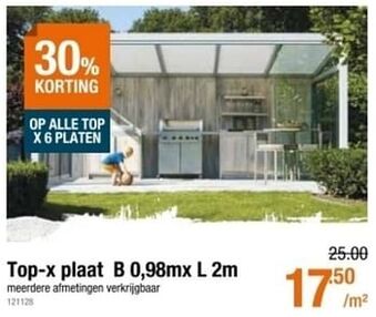 Top-x plaat