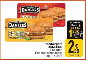 Cora Hamburgers danlers aanbieding