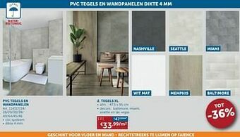 Zelfbouwmarkt Pvc tegels en wandpanelen tegels xl aanbieding