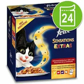 Zooplus 24x100g Sensations Extra in Gelei Van het land Felix Kattenvoer aanbieding
