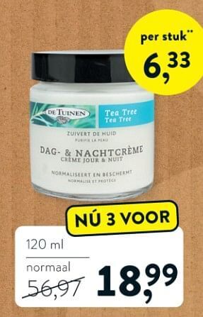 Tea tree dag- + nachtcrème