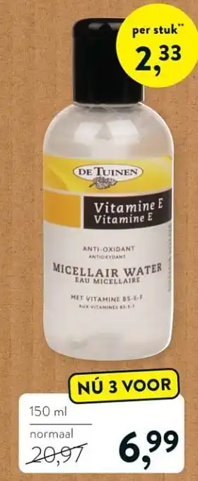 Holland & Barrett Micellair water eau micellaire aanbieding