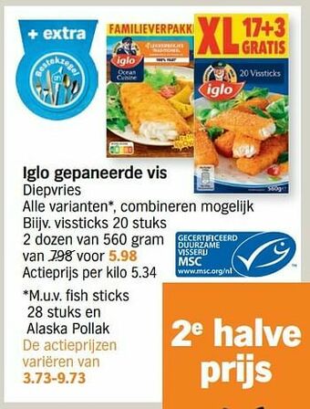 Albert Heijn Vissticks aanbieding