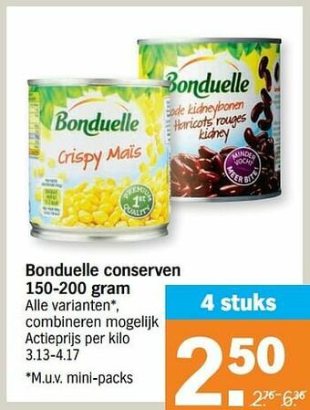 Albert Heijn Bonduelle conserven aanbieding