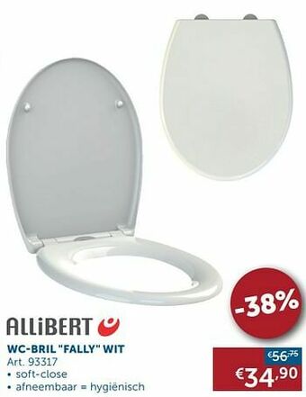 Zelfbouwmarkt Wc-bril fally wit aanbieding
