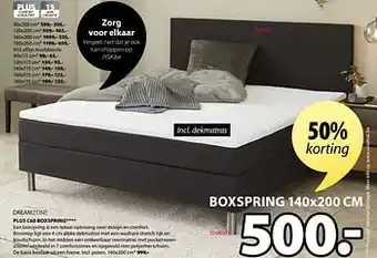 Plus c60 boxspring 140x200cm