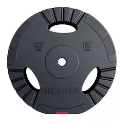 Decathlon Gewichtsschijf - Halterschijf - 10 kg - Gripper Kunststof - 30 mm aanbieding