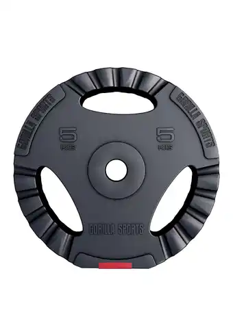 Decathlon Gewichtsschijf - Halterschijf - 10 kg - Gripper Kunststof - 30 mm aanbieding