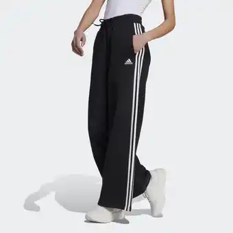 Decathlon Essentials 3-Stripes French Terry Wide Broek aanbieding