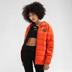 Decathlon Dames Lifestyle waterbestendig puffer jack Fire-W SIROKO Levendig Oranje aanbieding
