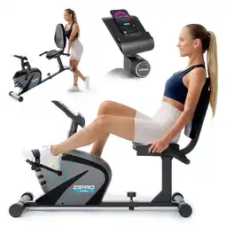 Decathlon Ligfiets hometrainer Zipro Vision magnetische voor fitness en cardio aanbieding