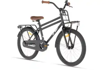 Decathlon Cortego Urban Jongensfiets Mat Zwart 20 inch aanbieding