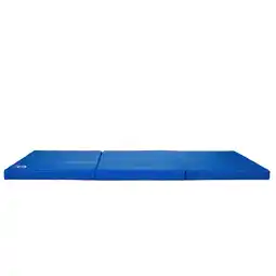 Decathlon Sportmat 180 x 60 x 6 cm blauwe opvouwbare zachte vloermat Jeflex aanbieding