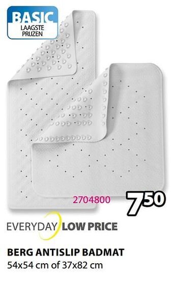 Jysk Berg antislip badmat aanbieding