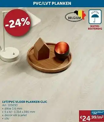 Zelfbouwmarkt Lvt-pvc vloer planken clic aanbieding