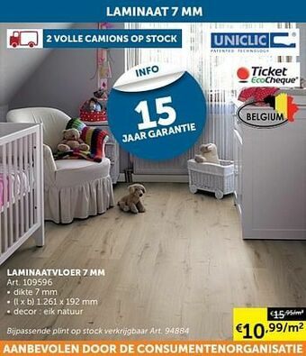 Zelfbouwmarkt Laminaat 7 mm aanbieding