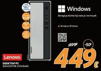 Krëfel Lenovo desktop pc ideacentre 3 07ada05 aanbieding