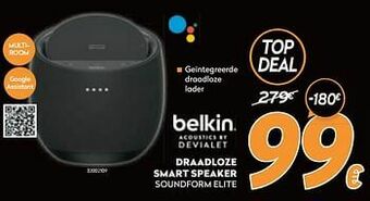 Krëfel Belkin draadloze smart speaker soundform elite aanbieding