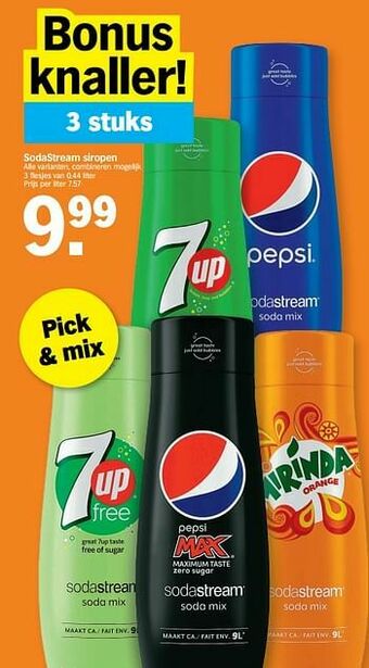 Albert Heijn Sodastream siropen aanbieding