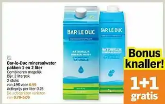 Albert Heijn Bar-le-duc mineraalwater pakken aanbieding