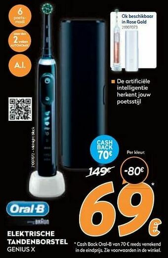 Krëfel Oral-b elektrische tandenborstel genius x aanbieding