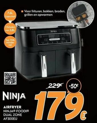 Krëfel Ninja airfryer ninja foodi dual zone af300eu aanbieding