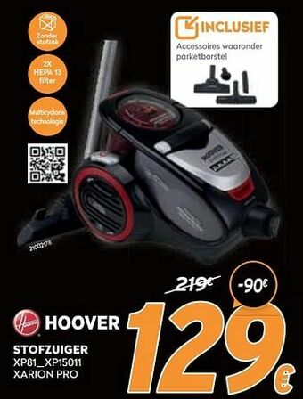 Krëfel Hoover stofzuiger xp81_xp15011 xarion pro aanbieding