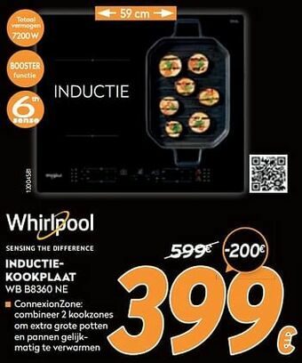 Krëfel Whirlpool inductiekookplaat wb b8360 ne aanbieding