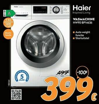 Krëfel Haier wasmachine hw90 bp14636 aanbieding