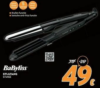 Krëfel Babyliss stijltang st496e aanbieding