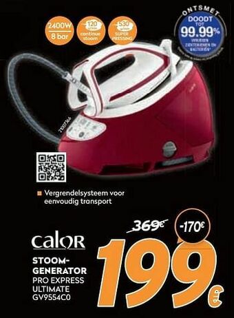 Krëfel Calor stoomgenerator pro express ultimate gv9554c0 aanbieding