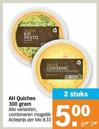 Albert Heijn Ah quiches aanbieding