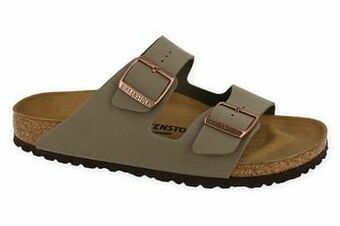 Berca Shoes Birkenstock Slipper Heren Arizona Stone Narrow Fit - Bruin aanbieding
