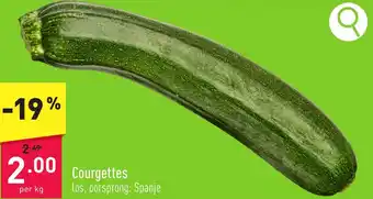 ALDI Courgettes aanbieding